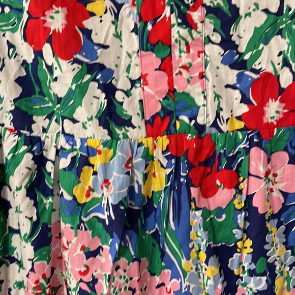 Entro Floral Flutter Sleeve Dress Size Large NWOT - Picture 2 of 5